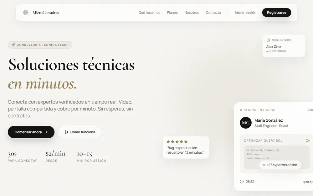 Inicio MicroConsultas