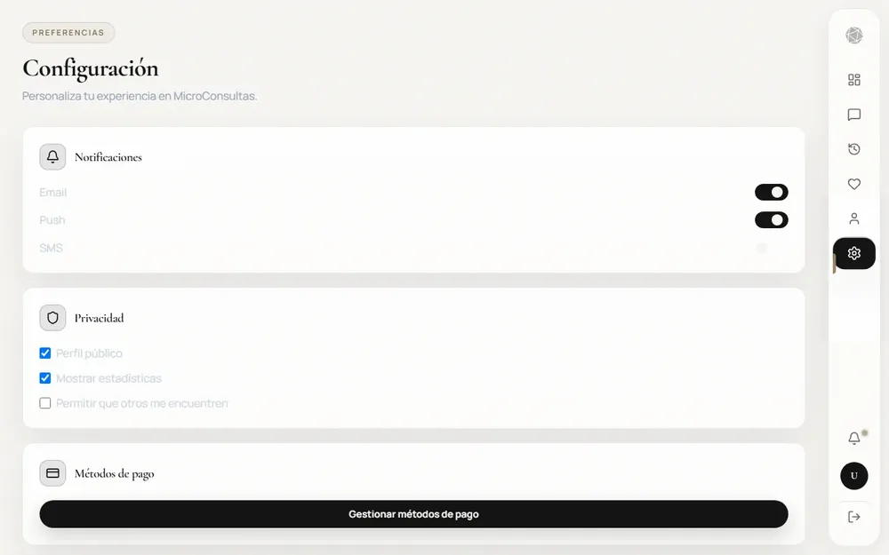 Configuración