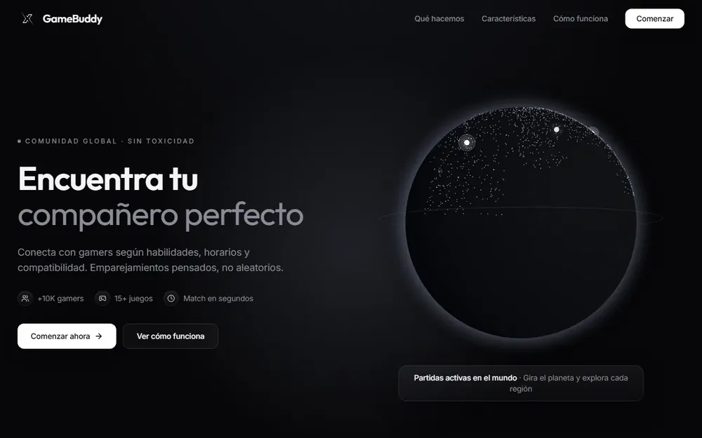 Inicio GameBuddy