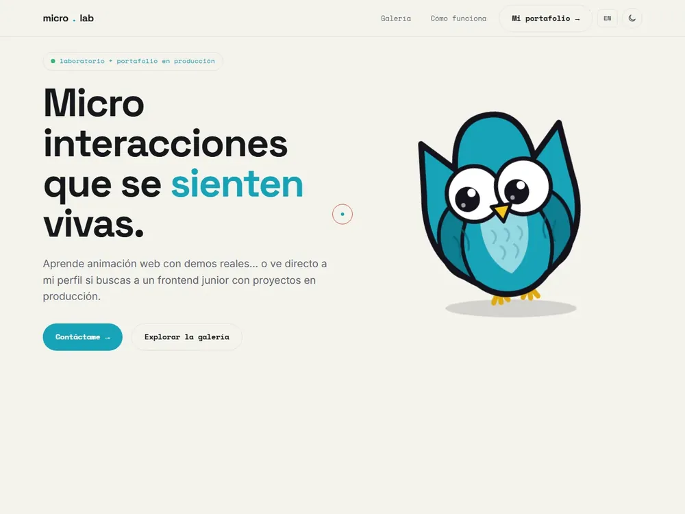 Inicio de micro.lab
