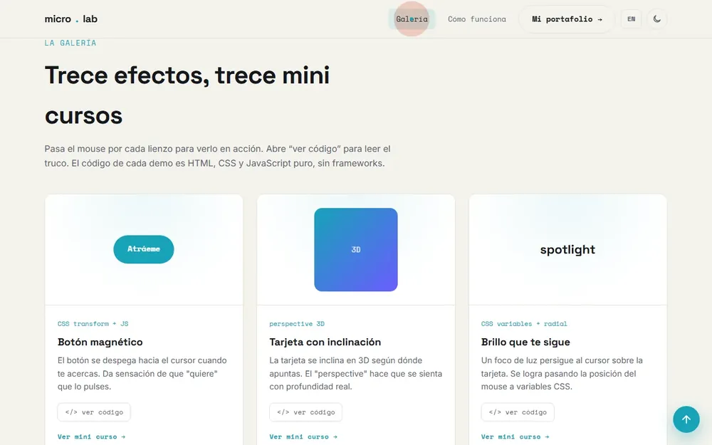Galería de demos